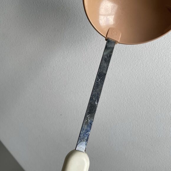 Vintage Bonny USA Nylon Soup Spoon Ladle Brown Ivory Kitchen Cookwear - Picture 5 of 9